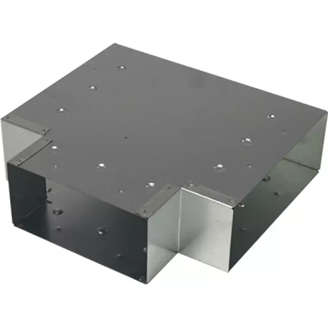 Raccordo a T (angolato) 90 gradi 170x80 mm - 170x80 mm per canna fumaria