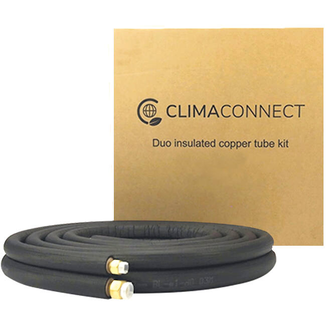 Set di tubi di raffreddamento ClimaConnect con raccordi svasati  1/4-3/8, lunghezza 3 metri