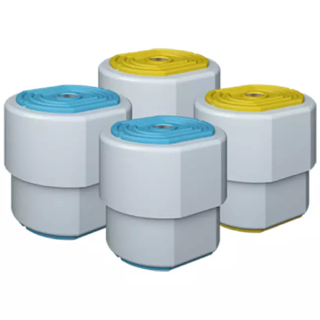 Kit di vibrazione ClimaConnect 1.2 blu/giallo, con molla, per unità fino a 80 KG