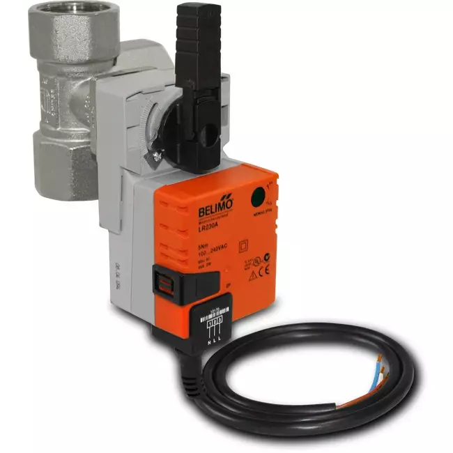 Valvola a sfera a tre vie DN20 con attuatore 230 V - STK 02