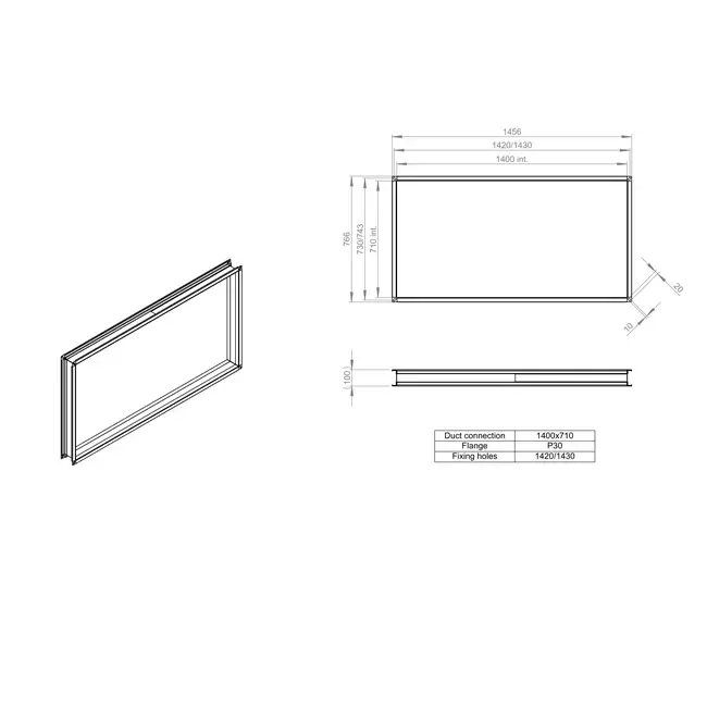 Connettore flessibile 1400 x 700 - VS 14071