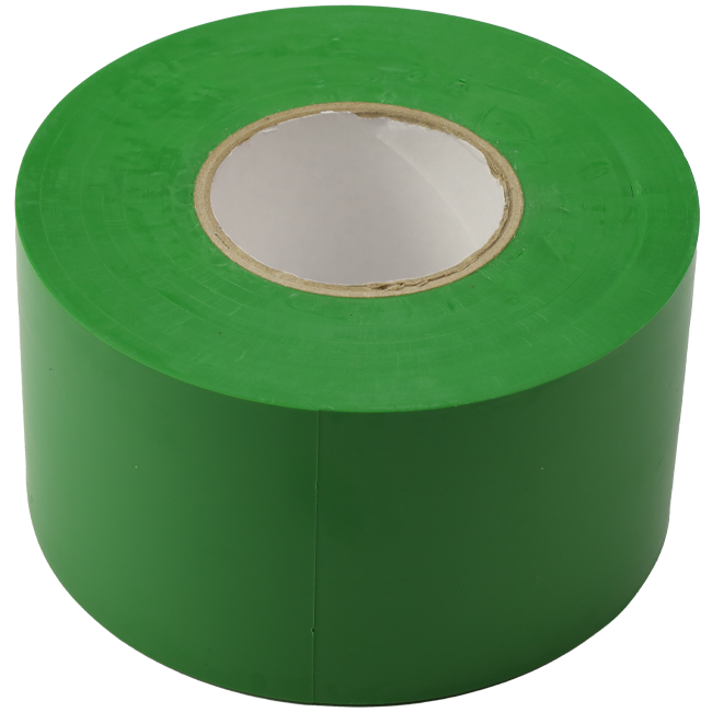 Nastro in PVC verde larghezza 50 mm - rotolo 33 m