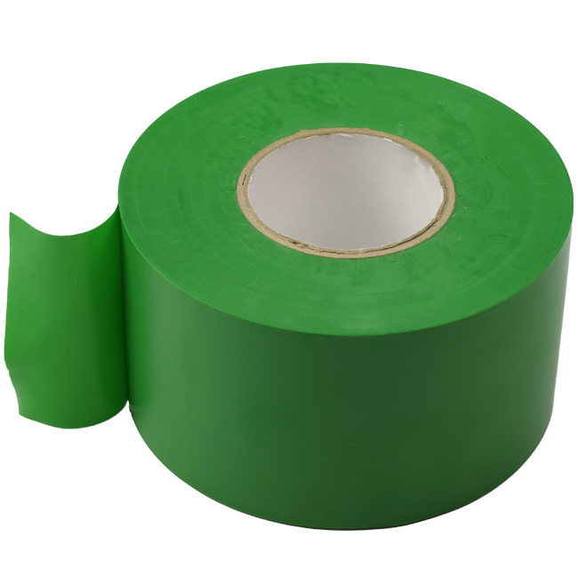 Nastro in PVC verde larghezza 50 mm - rotolo 33 m