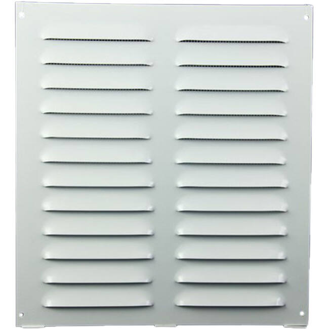 Griglia a fessura rettangolare in metallo 260x280 bianca - MR2628