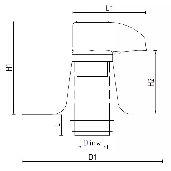 Passaggio tubazioni 3000 DW 140 mm con PVC