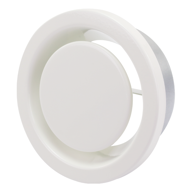 Valvola di scarico aria 80 mm con molle metalliche - EAV-C80 RAL9010