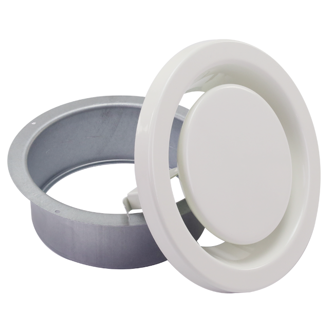 Valvola di scarico aria 80 mm con molle metalliche - EAV-C80 RAL9010