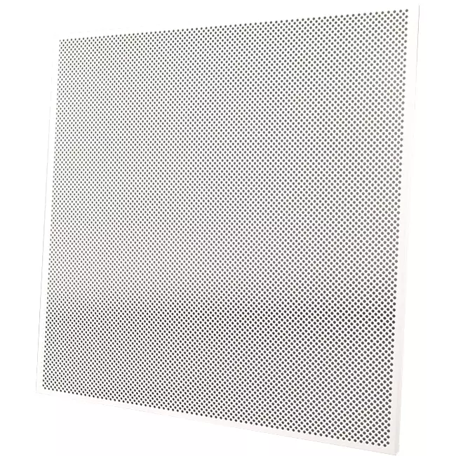 Pannello perforato per controsoffitti 600 x 600 mm da inserire in controsoffitti modulari - RAL9010