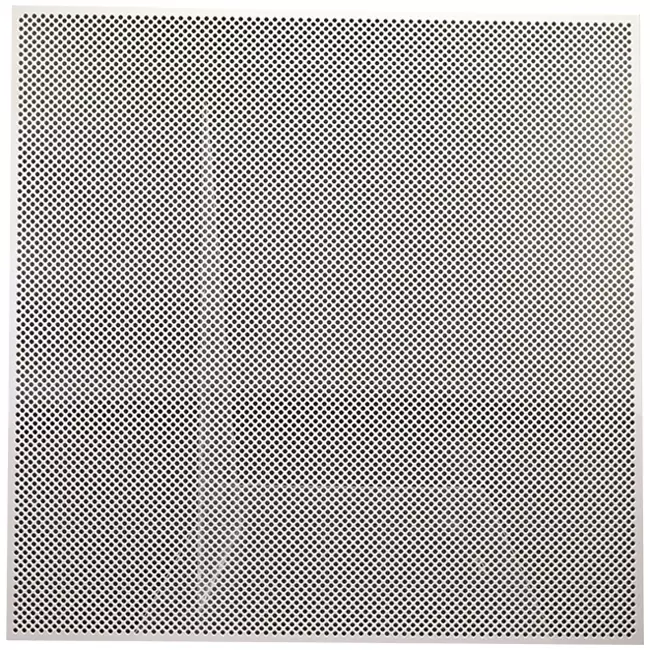 Pannello perforato per controsoffitti 600 x 600 mm da inserire in controsoffitti modulari - RAL9010