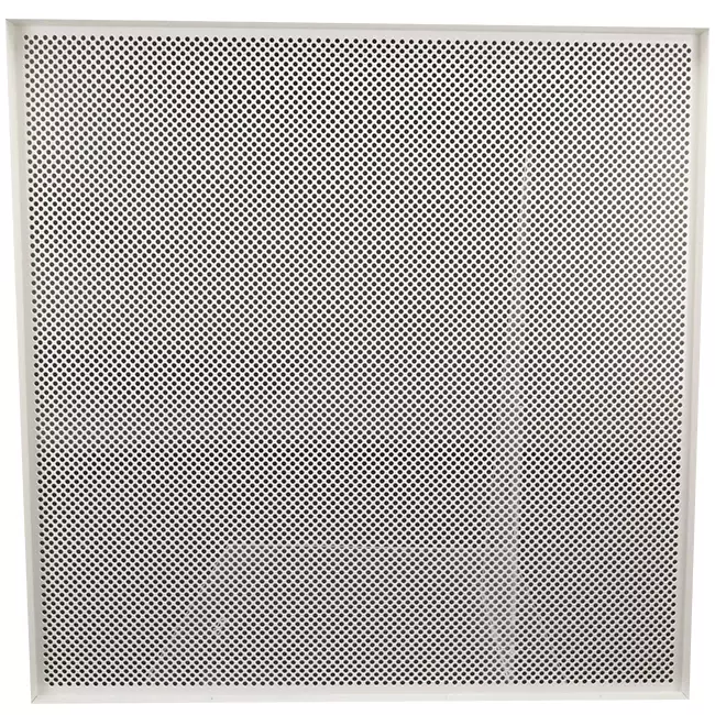 Pannello perforato per controsoffitti 600 x 600 mm da inserire in controsoffitti modulari - RAL9010