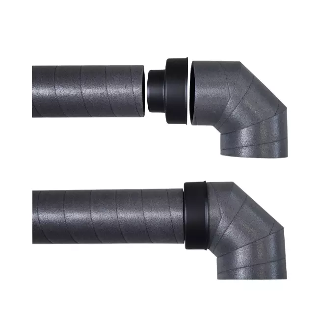 Ubbink Aerfoam Curva a 15 gradi 160 mm