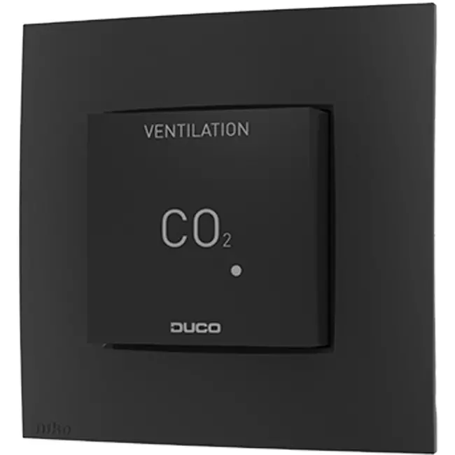Sensore ambiente Duco CO2 senza controllo RF/Cavo nero