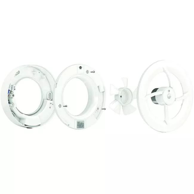 Ventilatore da bagno Solara con termoventilatore - diametro 100 mm - nero opaco