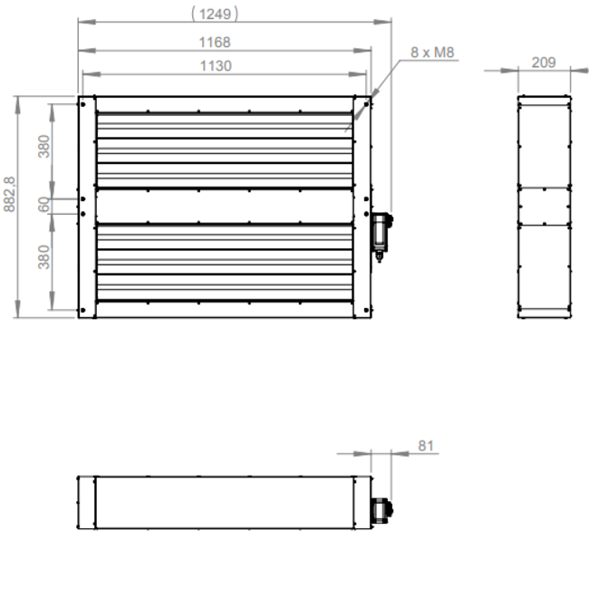 Valvola di intercettazione motorizzata con ritorno a molla per ROTO K / RHE 4200 V - MAK R 4200 V01
