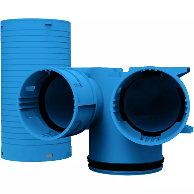 Collettore Vent-Axia Uniflexplus 2 x Ø90 mm - Ø125 mm