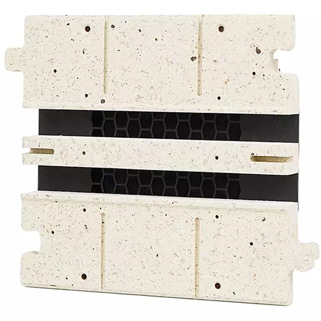 Sezione intermedia Ergovent per diffusori modulari a feritoia da 200 mm - 2 feritoie