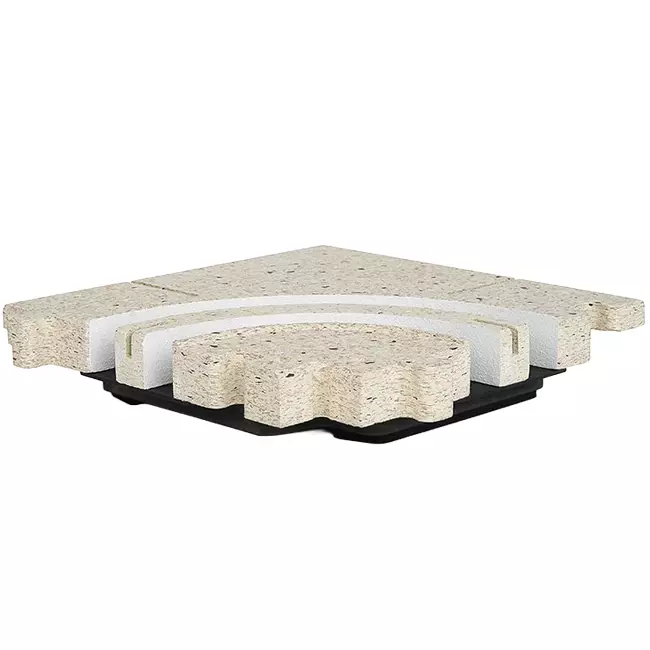 Angolo curvo Ergovent per diffusori a feritoia modulari con 2 feritoie