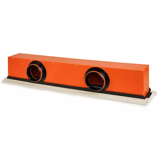 Diffusore a feritoia senza telaio Ergovent 1050 mm con diametro di raccordo 125 mm - climatizzazione - 2 feritoie