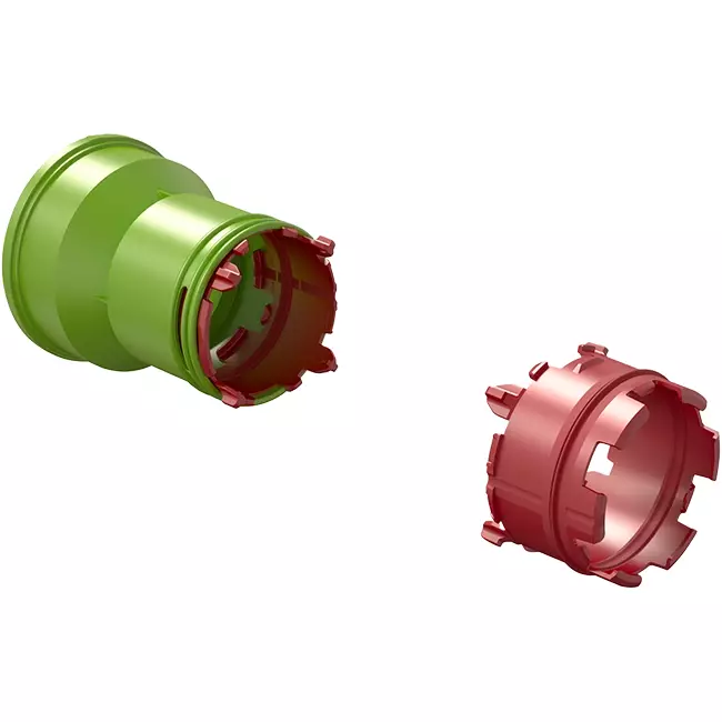 Ubbink Air Excellent Connettore 23C per cassetta di distribuzione aria DBOX 125/500