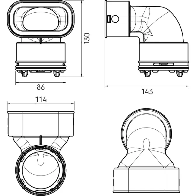 Riduttore Ubbink Air Excellent 34C - 35SC