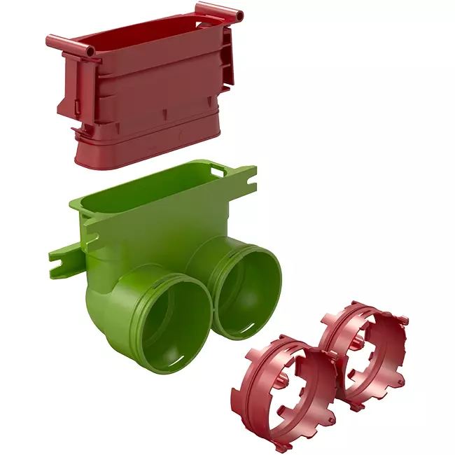 Riduttore Ubbink Air Excellent 2x 34C - 45SC curva 90°