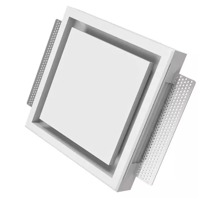 Ergovent valvola di ventilazione canalizzabile senza telaio quadrata 100 mm