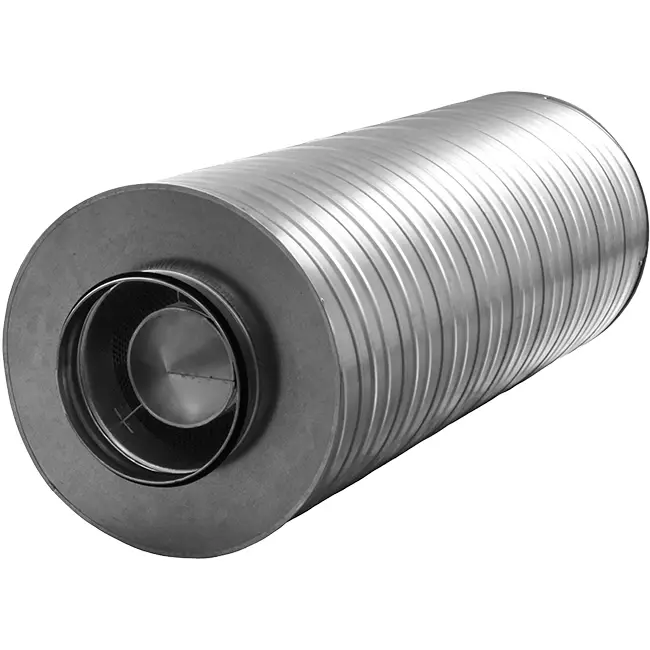 Silenziatore Spiro-SAFE premium diametro 400 mm - lunghezza 900 mm con anima (isolamento 100 mm) senza raccordi a innesto