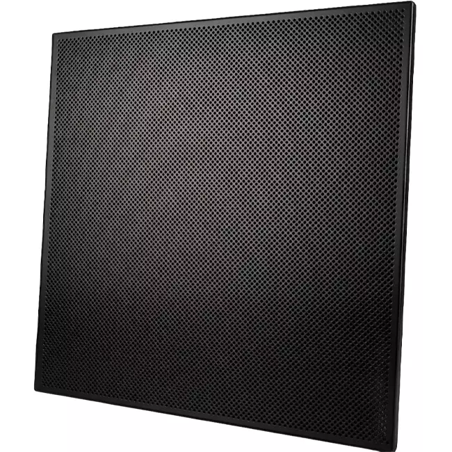 Pannello forato 600 x 600 mm per l'inserimento in controsoffitti - RAL9005 30% lucido