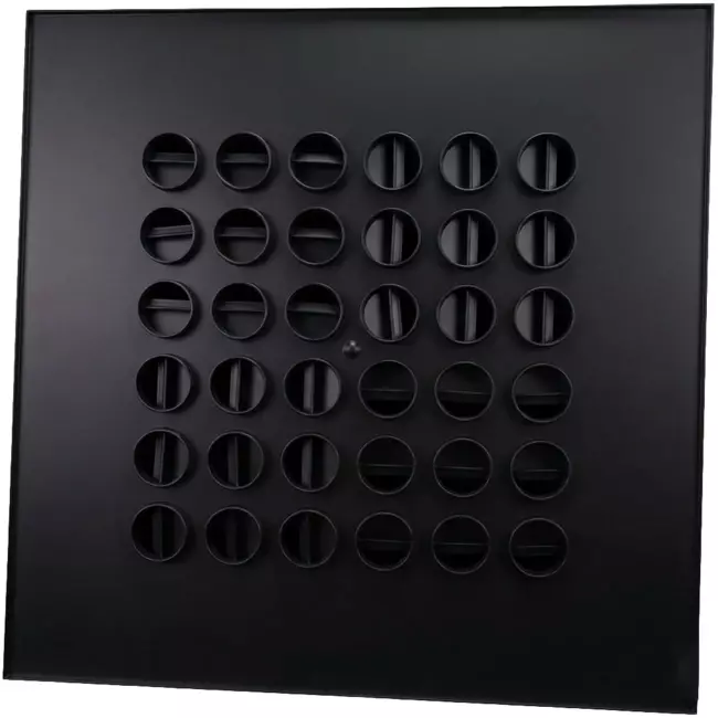 Diffusore da soffitto multinozzle 596x596mm - MN48 RAL9005 30% lucido