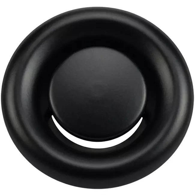 Valvola di scarico di ventilazione in metallo 125 mm con clip a molla - DVS-C125 - RAL 9005 30% lucido