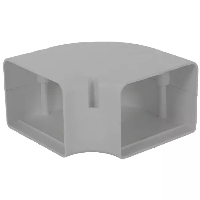 ClimaConnect 90° curva piatta per canale di montaggio 100 mm - RAL 9010