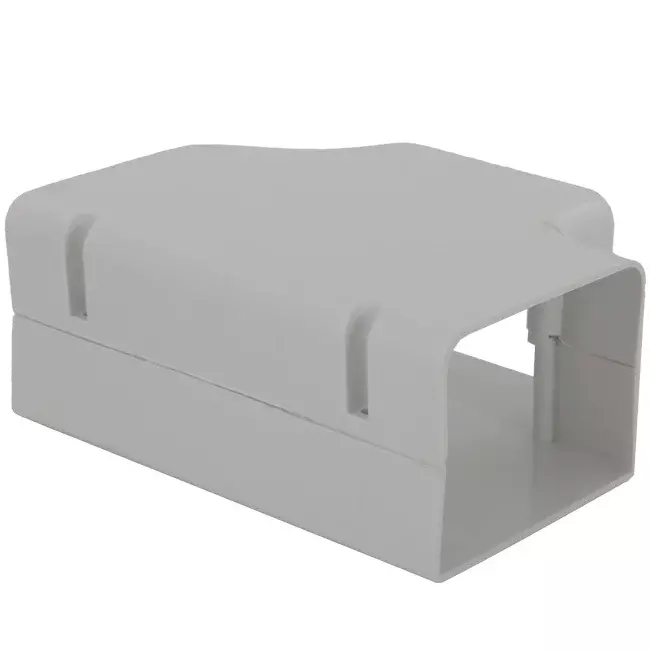 Pezzo a T ClimaConnect per canale di montaggio 100 mm - RAL 9010