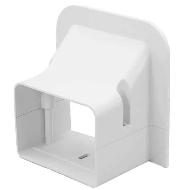 Rosone a parete ClimaConnect per canale di montaggio 75 mm - RAL 9010