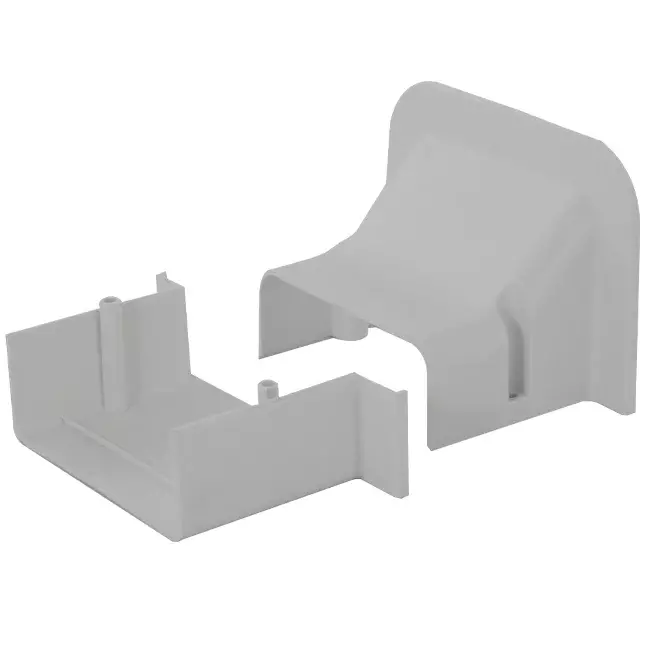 Rosone a parete ClimaConnect per canale di montaggio 75 mm - RAL 9010