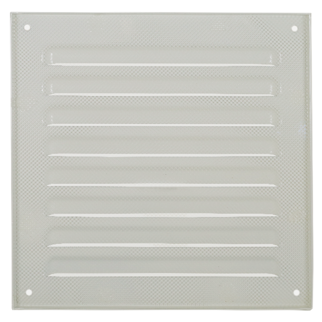 Griglia esterna quadrata 150x150 mm in alluminio - RAL9010