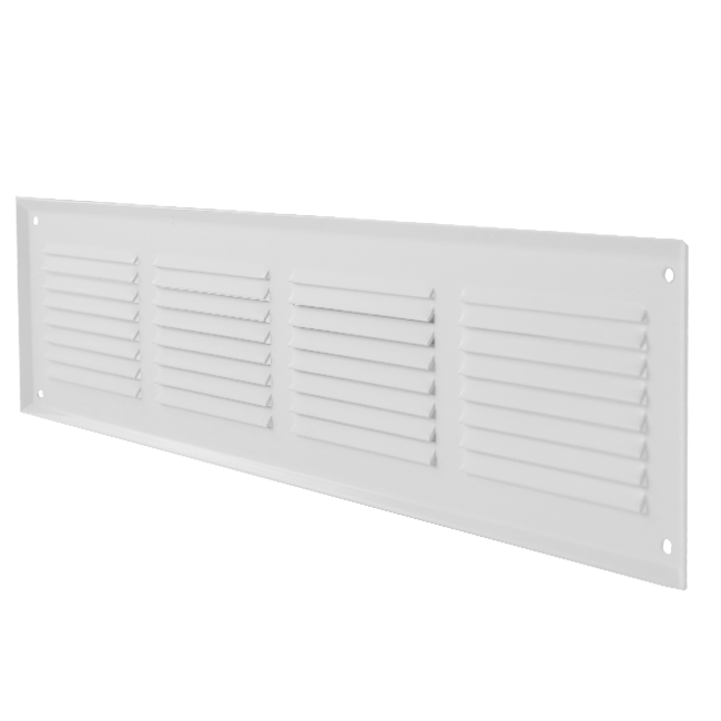 Diffusore a parete 400x100mm in alluminio - RAL9016