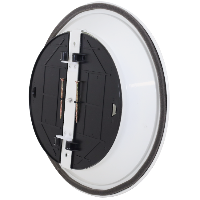 Diffusore a soffitto rotondo con motivo fisso Ø 350 mm - RAL9010