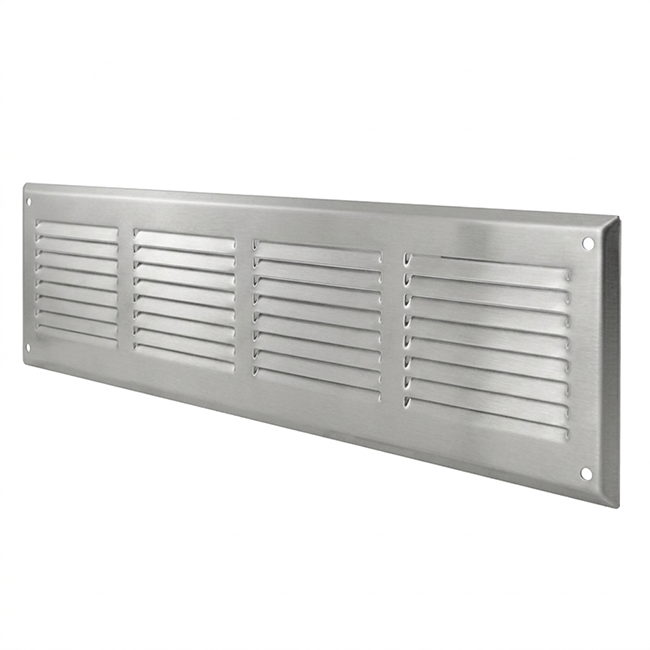 Griglia a parete 500x100 mm in alluminio non rivestito
