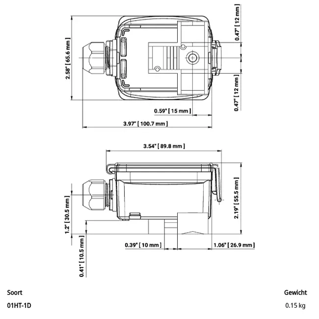 Sensore di temperatura a contatto Ni1000TK5000 - 01HT-1D