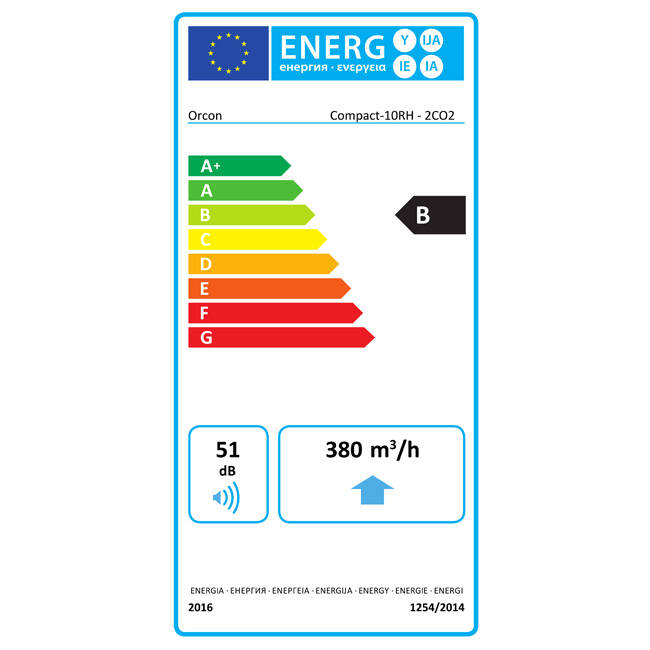 Orcon Compact-10RH + 2x sensore CO2