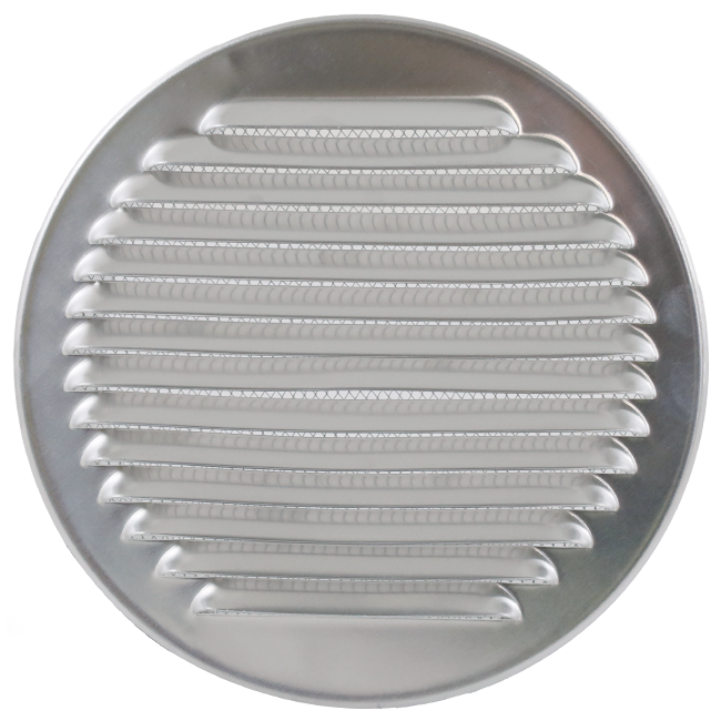 Griglia di ventilazione circolare 250 mm in alluminio - EL-A-R250 ALU