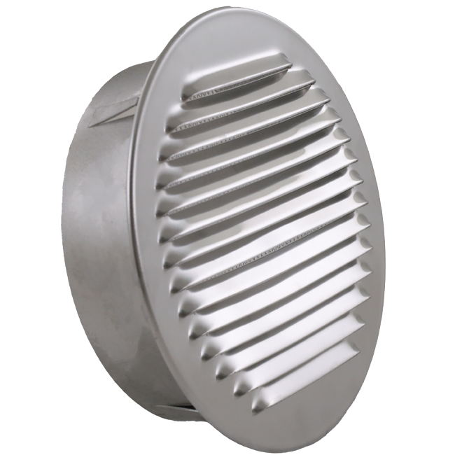 Griglia di ventilazione circolare 250 mm in alluminio - EL-A-R250 ALU