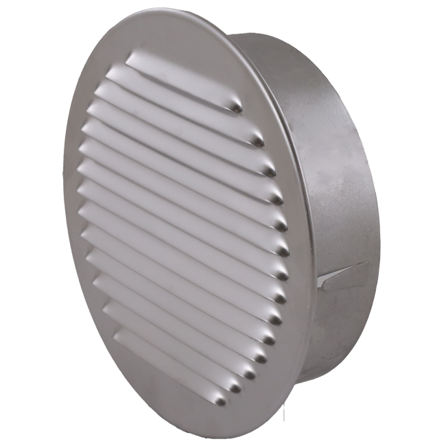 Griglia di ventilazione circolare 250 mm in alluminio - EL-A-R250 ALU