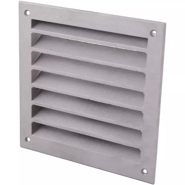 Griglia da parete esterna in alluminio 150x150 mm - Alluminio