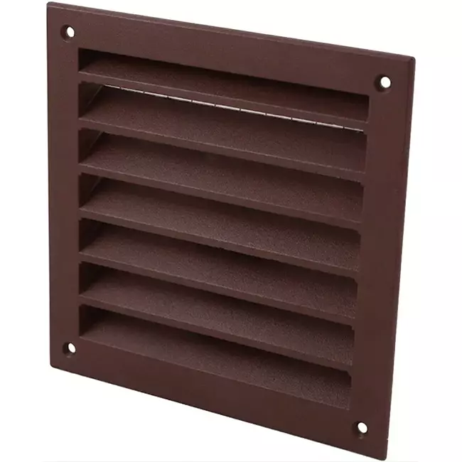 Griglia da parete esterna in alluminio 100x100 mm - RAL 8016