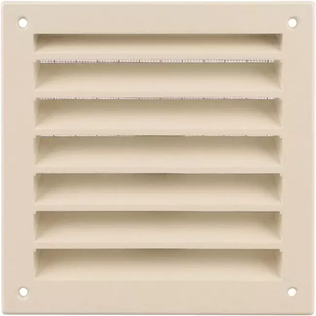 Griglia da parete esterna in alluminio 150x150 mm - RAL 1015