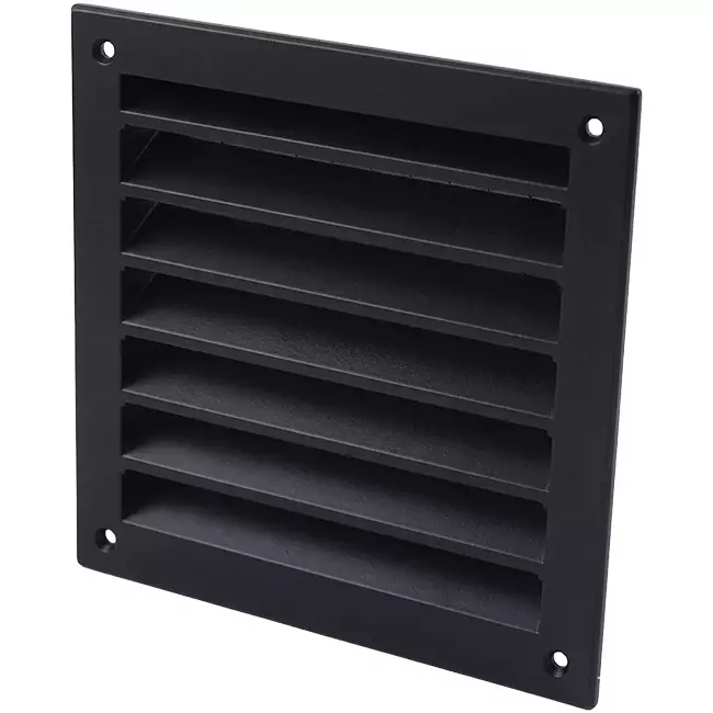 Griglia da parete esterna in alluminio 100x100 mm - RAL 9005