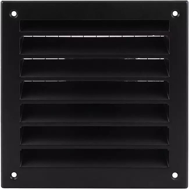 Griglia da parete esterna in alluminio 100x100 mm - RAL 9005