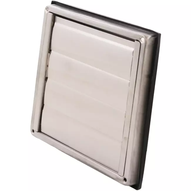 Griglia frontale in acciaio inox 100 mm con alette mobili di scarico alto - EL-SS-OP100 SS