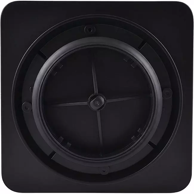 Valvola ClimaConnect Design quadrata Ø 125 mm - nera